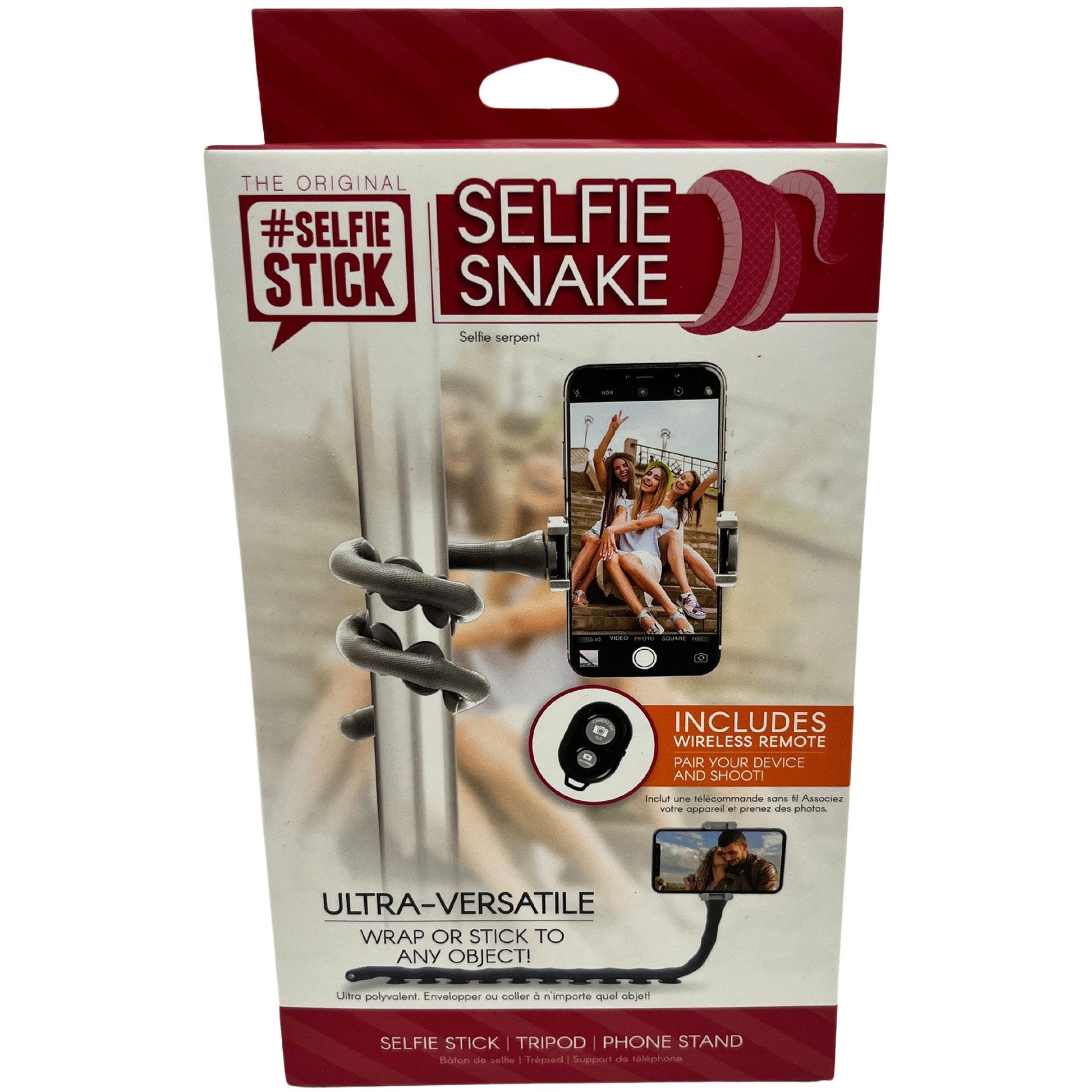 selfie snake with wireless remote -- 18 per box