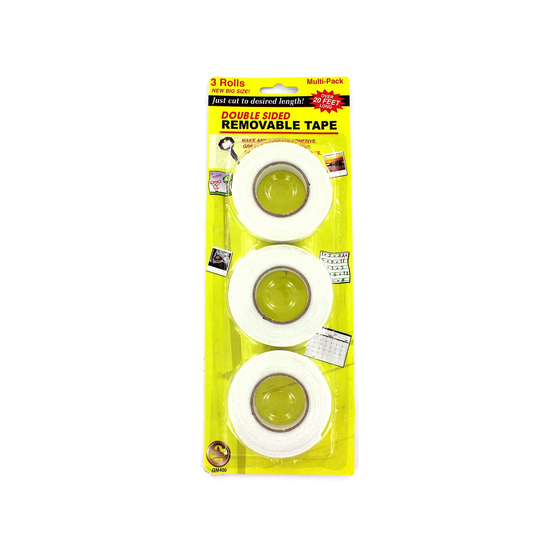 double-sided removable tape  -- 27 per box