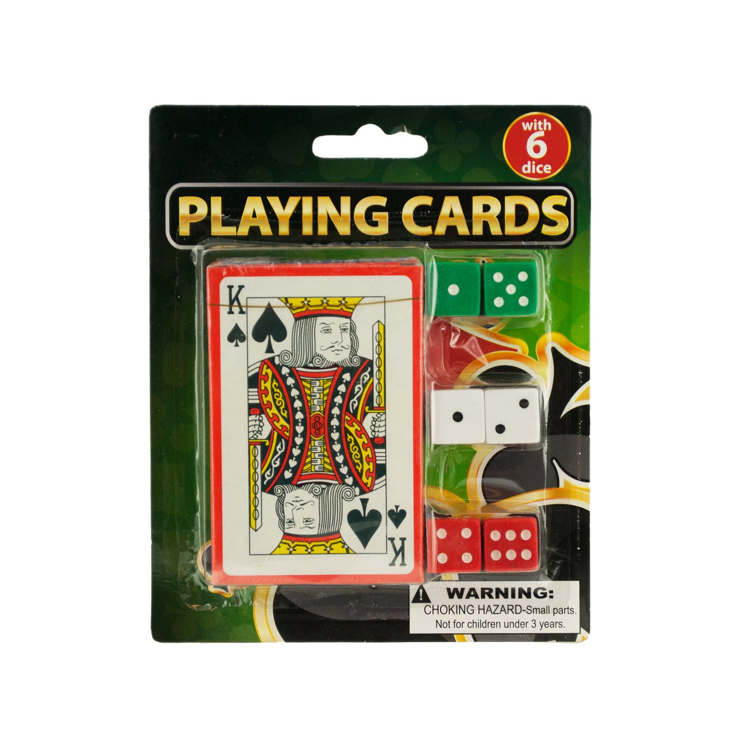 casino-style playing cards with dice - aa pack -- 29 per box