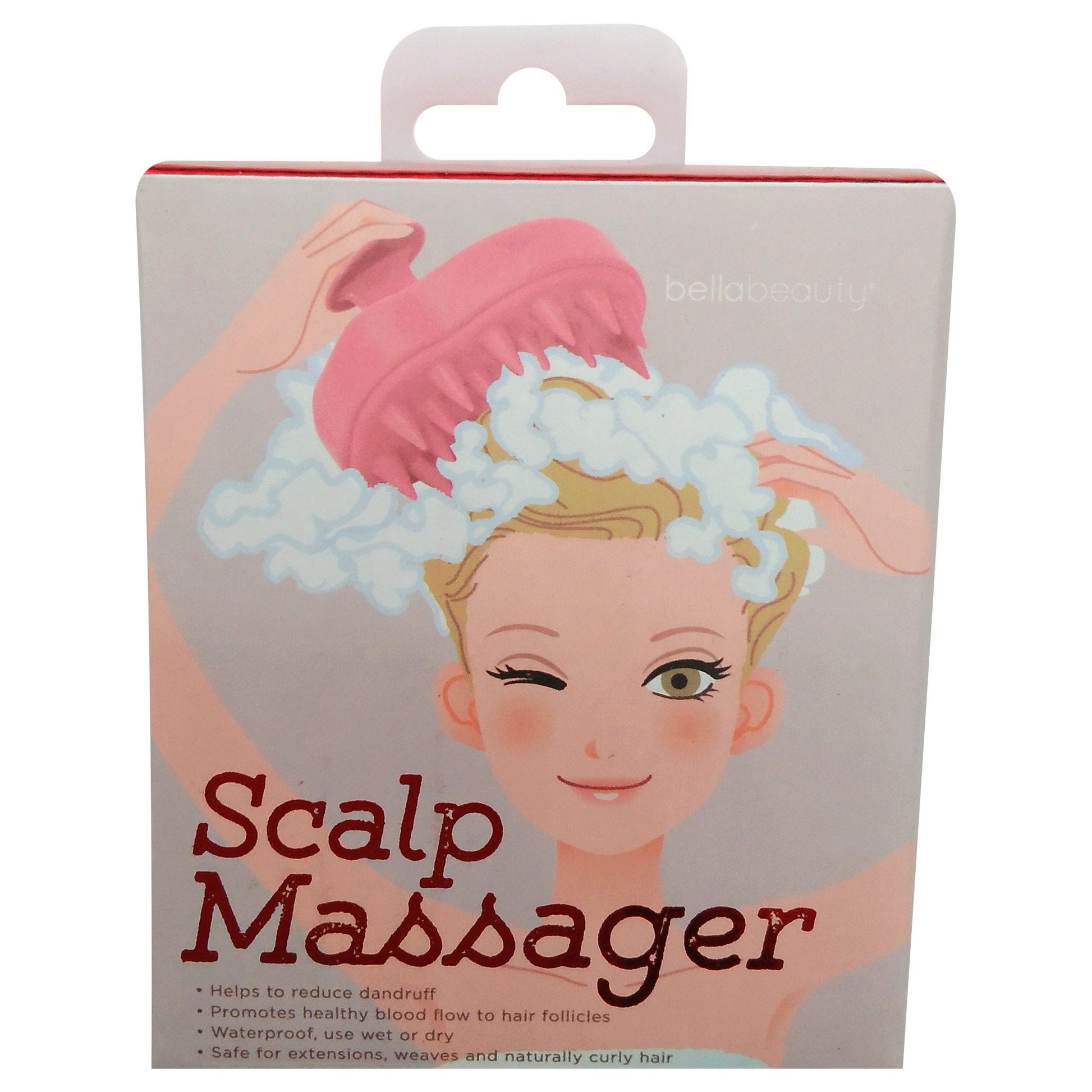 bella beauty peach scalp massager -- 20 per box