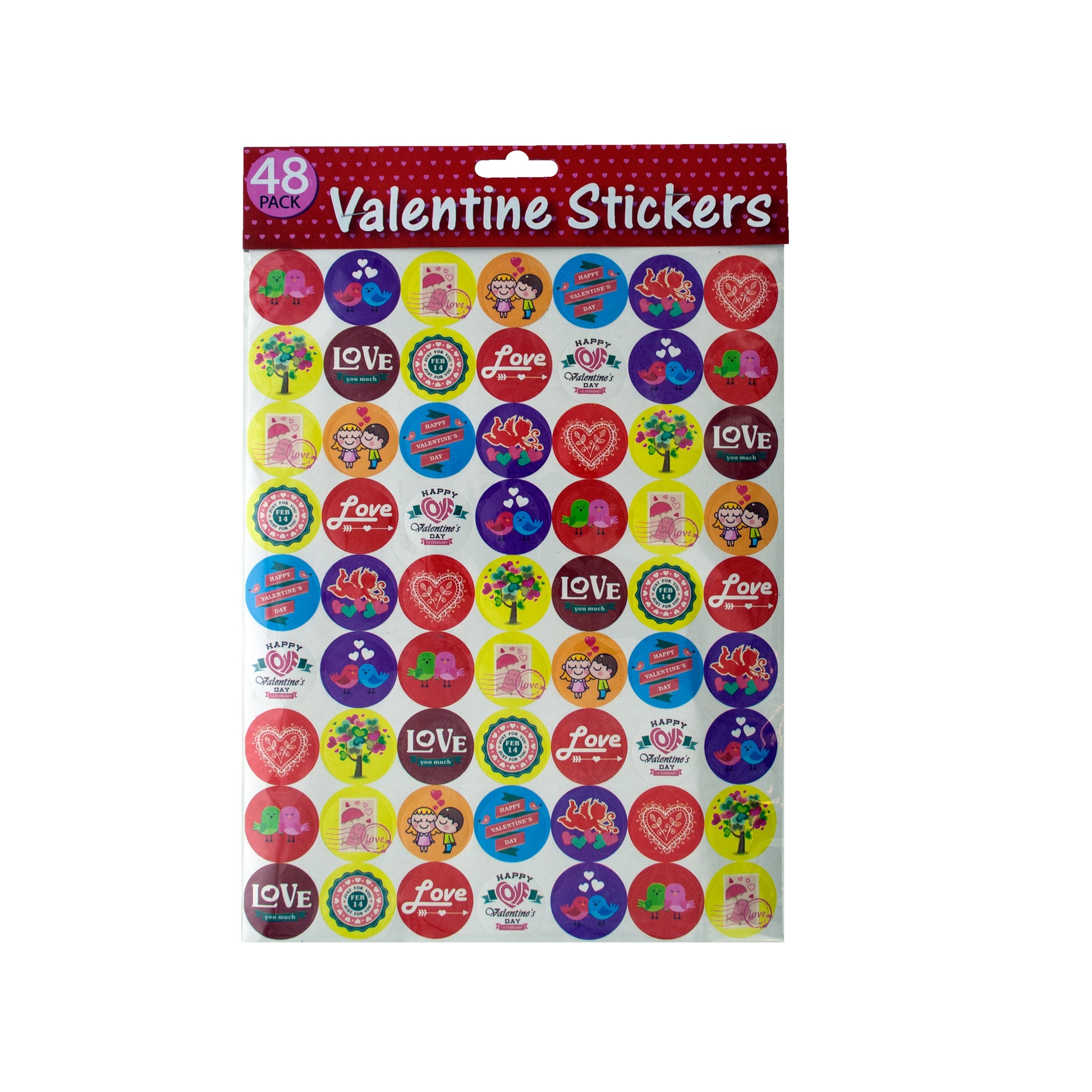 valentine stickers -  -- 119 per box