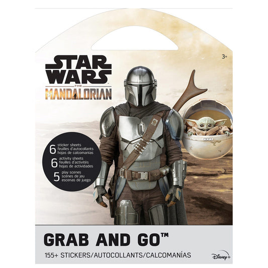 star wars the mandalorian 2 grab go sticker and activity book -- 30 per box