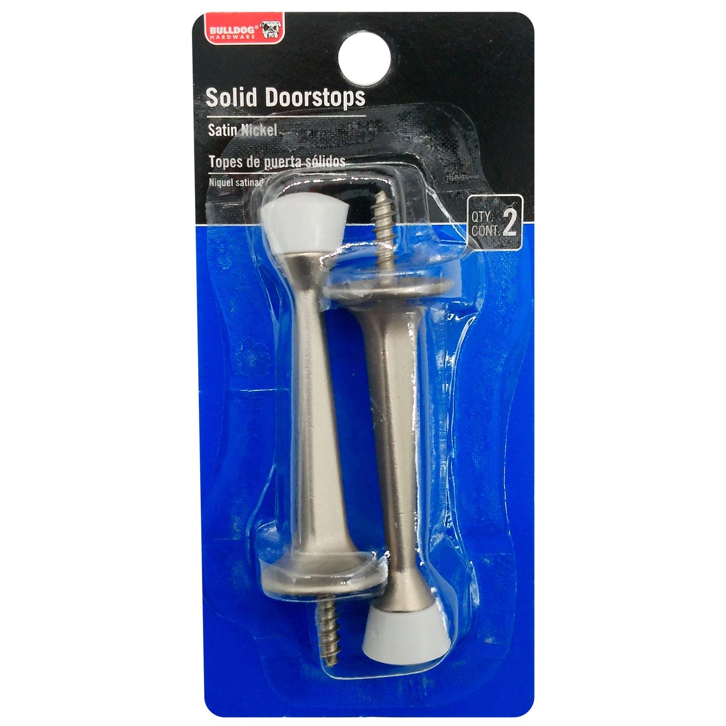 bulldog 2 piece satin nickel door stops -- 34 per box