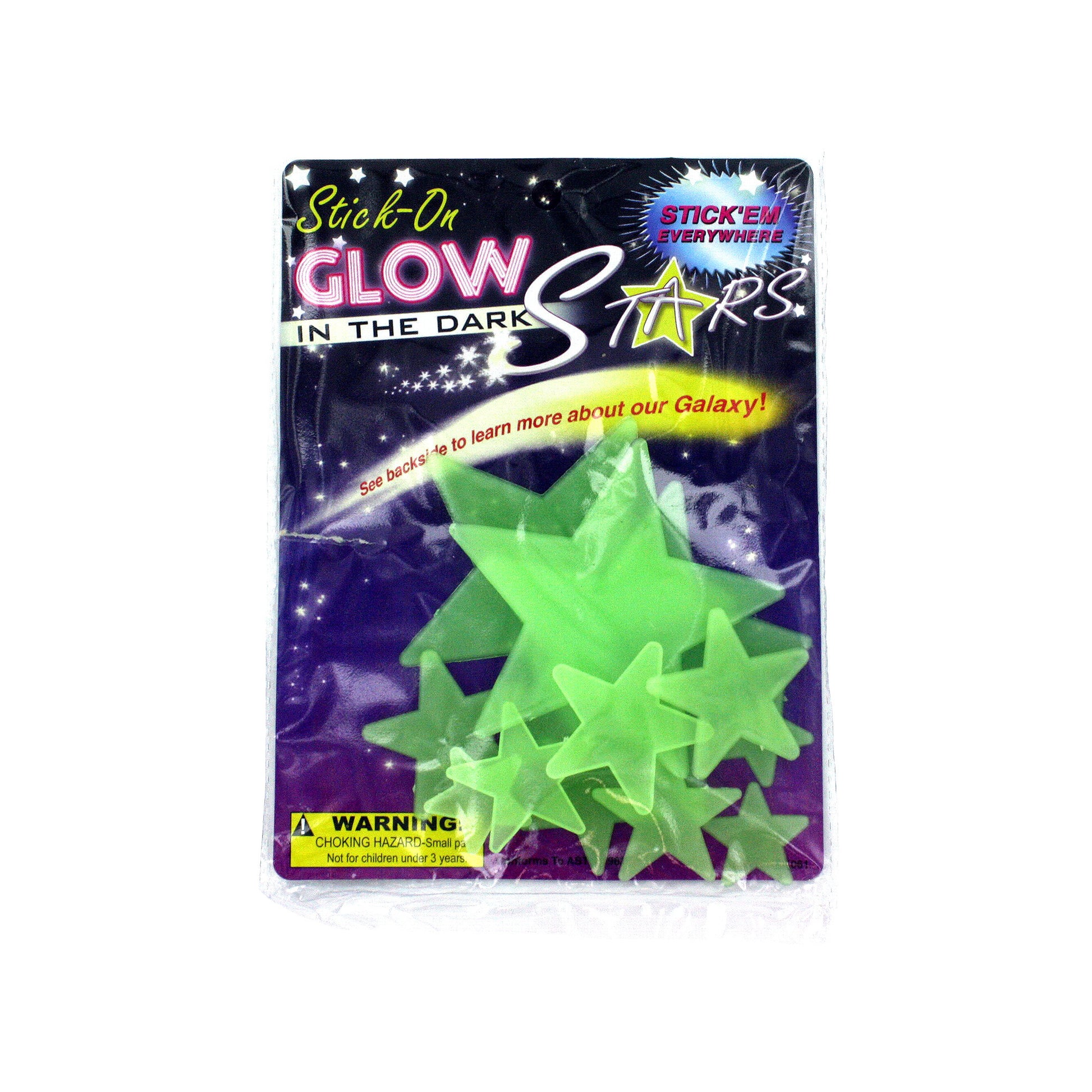 glow in the dark stars -  stick on -- 40 per box