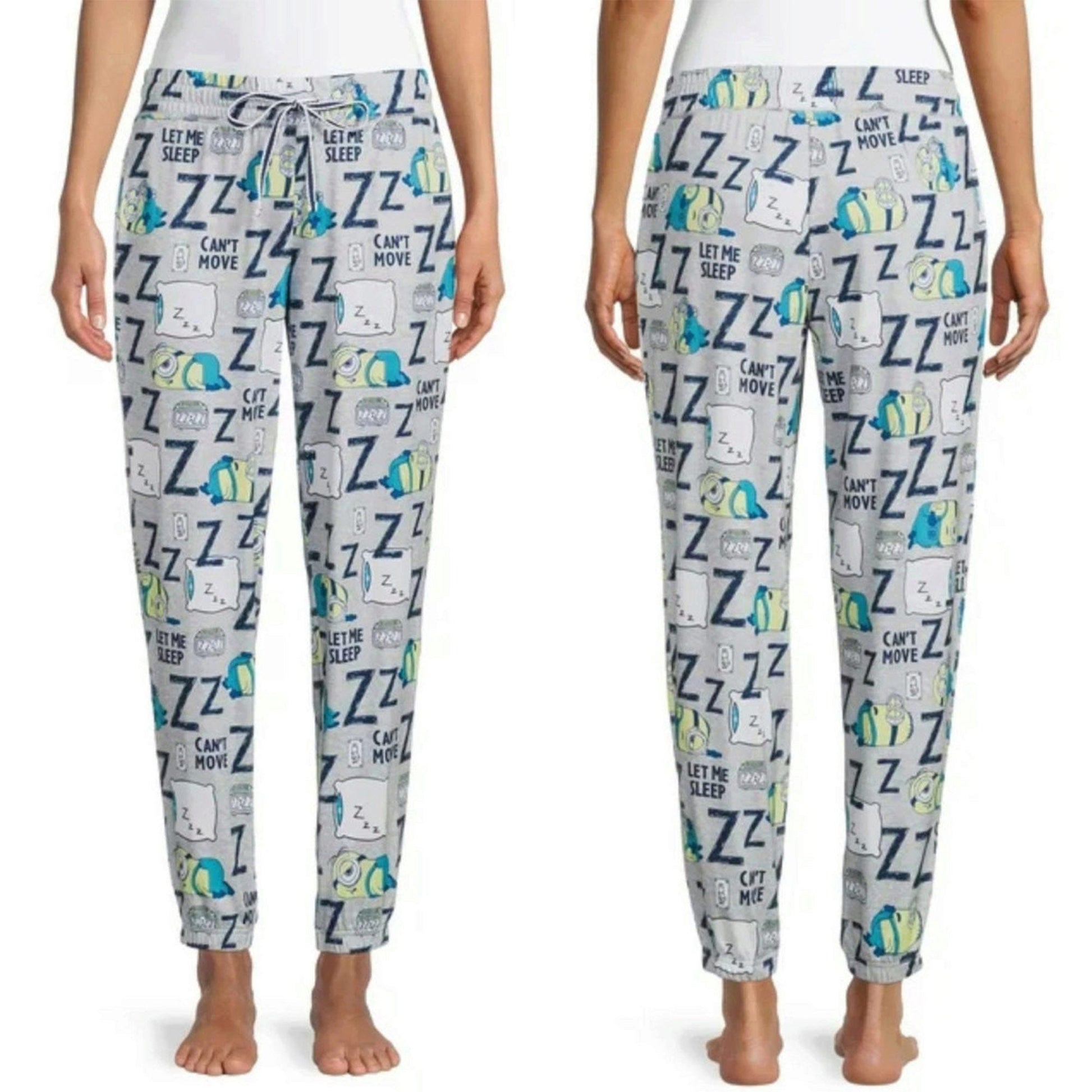 minions 2 ladies sleep jogger with pockets in assorted sizes -- 10 per case