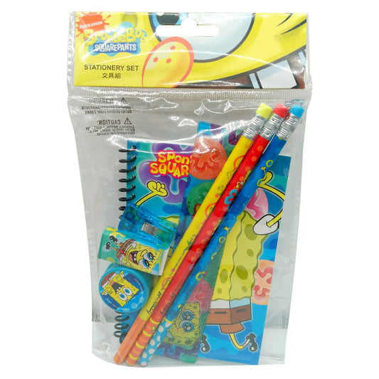 spongebob squarepants 8 piece stationery set -- 24 per box