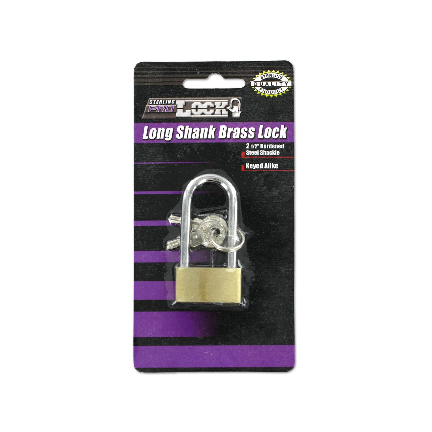 long shank brass locks  -  -- 25 per box