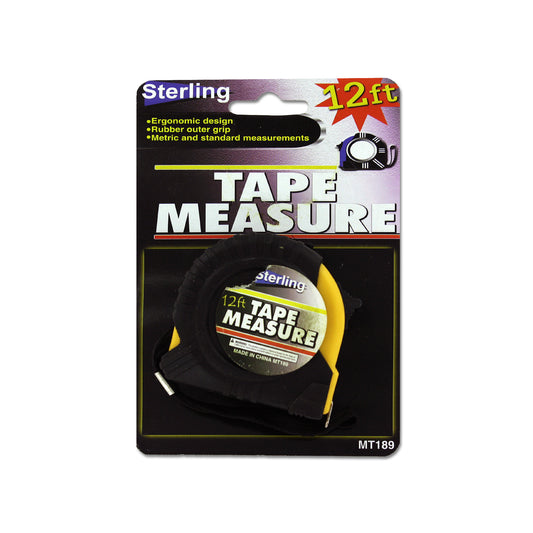 tape measure with rubber outer grip  -- 24 per box