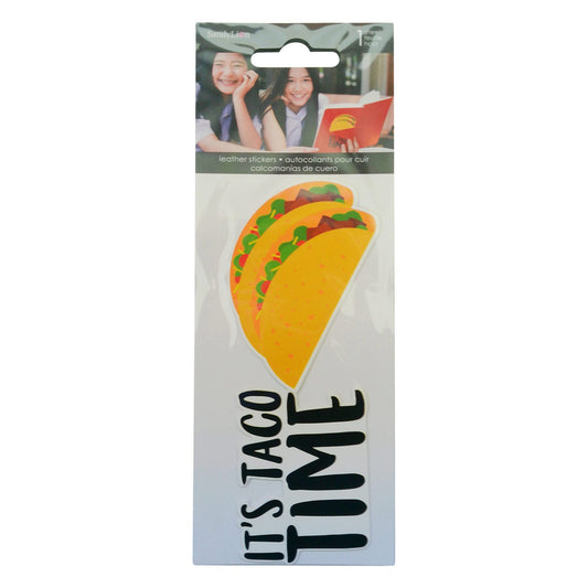 taco time leather stickers -- 78 per box