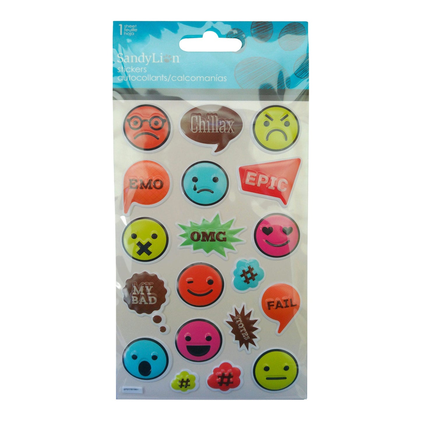 speech bubble mix bubble stickers -- 78 per box