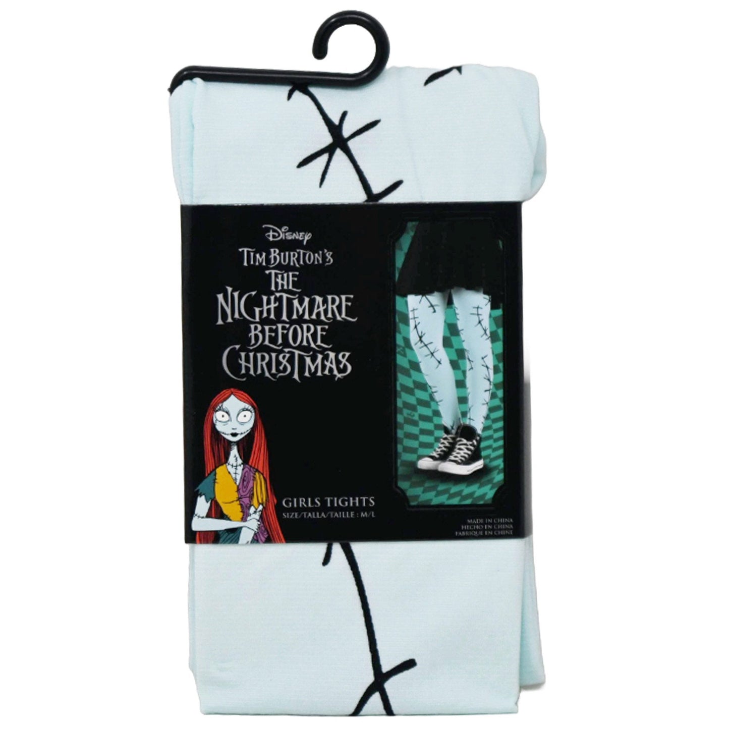 nightmare before christmas girls sally stitch tights size s m -- 39 per case