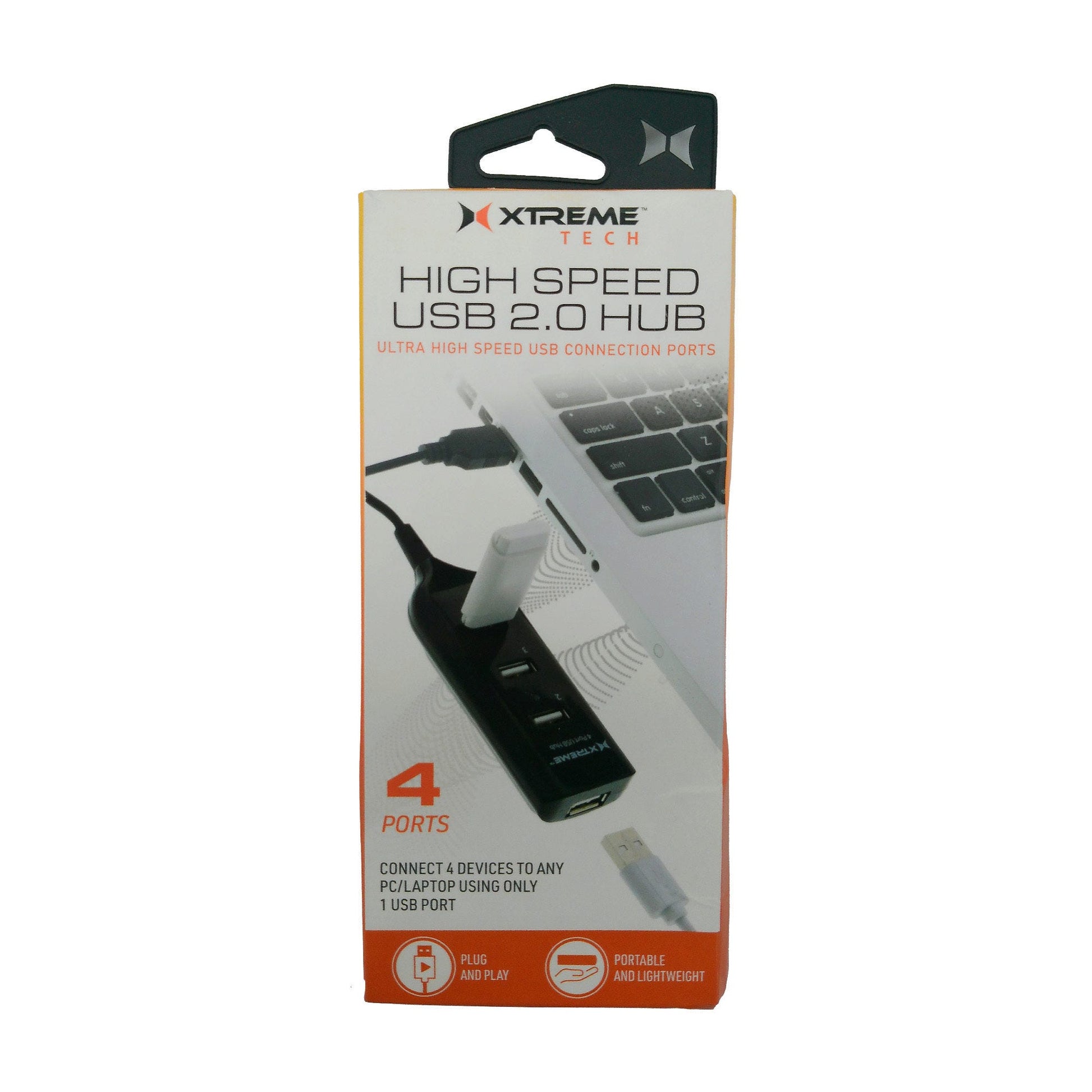 xtreme tech high speed 4 port usb hub -- 10 per box