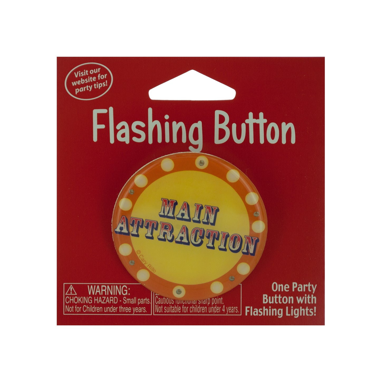 the main attraction flashing button  -- 100 per box