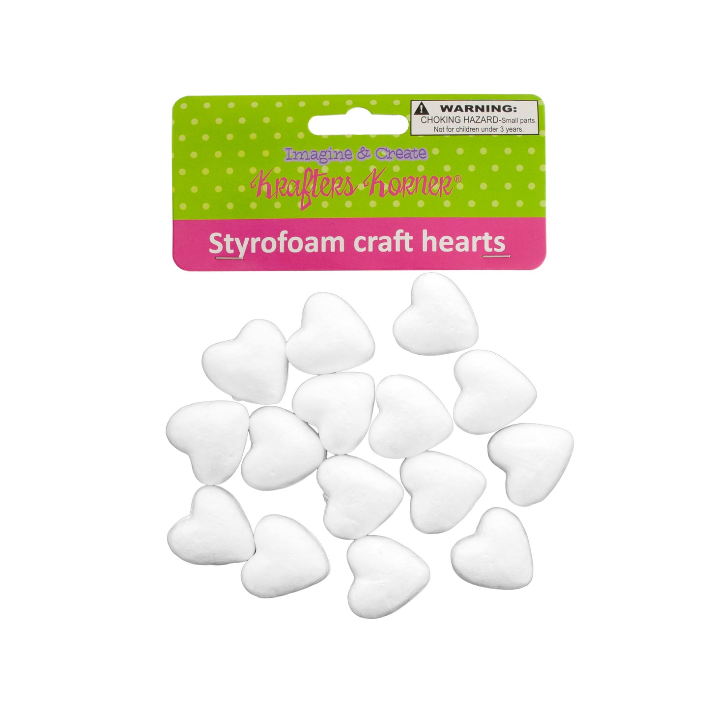 styrofoam craft hearts - bulk  -- 51 per box