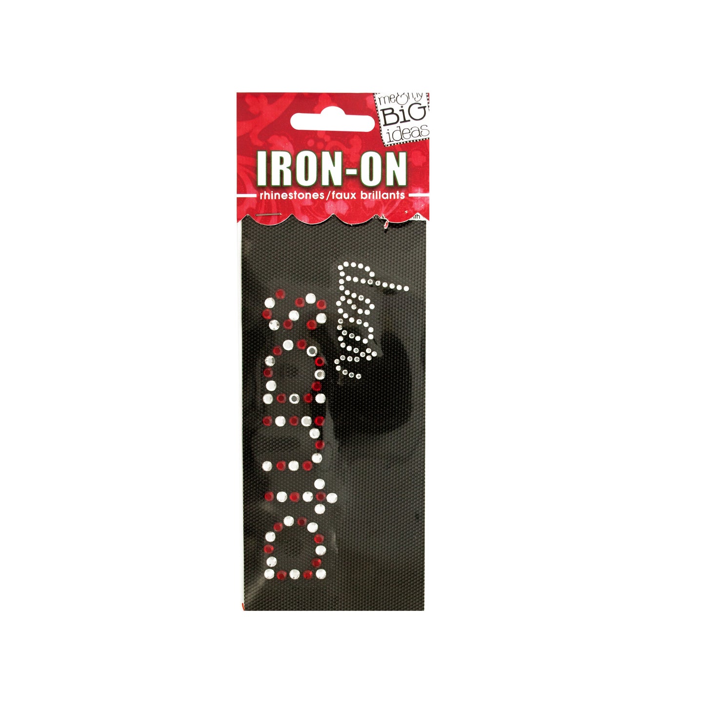 dear santa rhinestone iron-on transfer  -- 100 per box