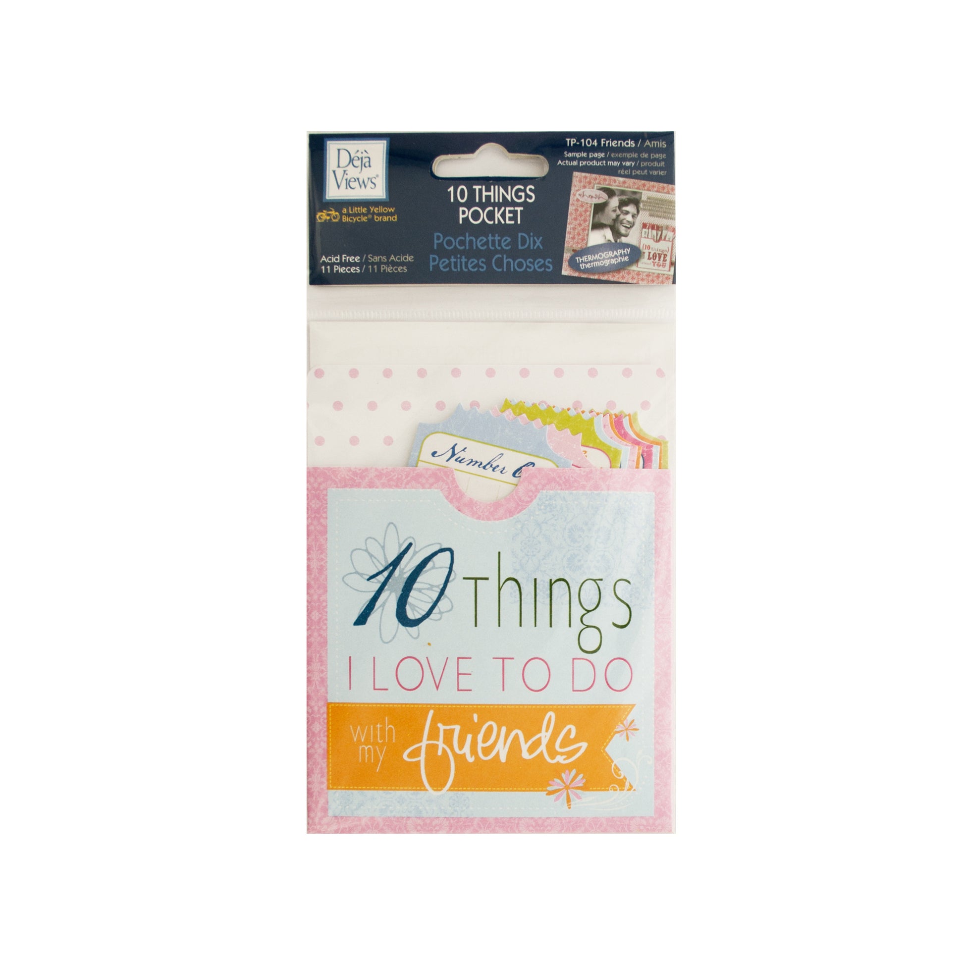 10 things friends journaling pocketbook - 240 pack -- 125 per box