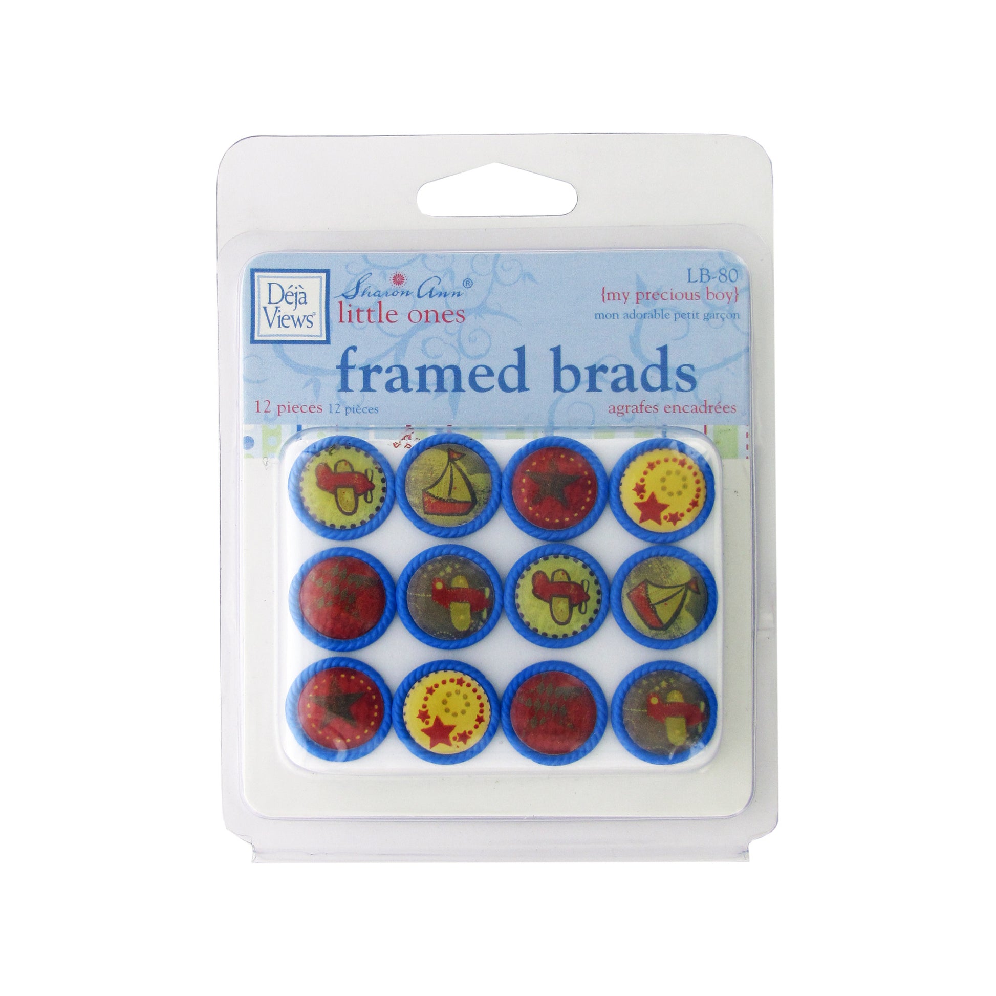 my precious boy framed brads - bulk packs  -- 86 per box