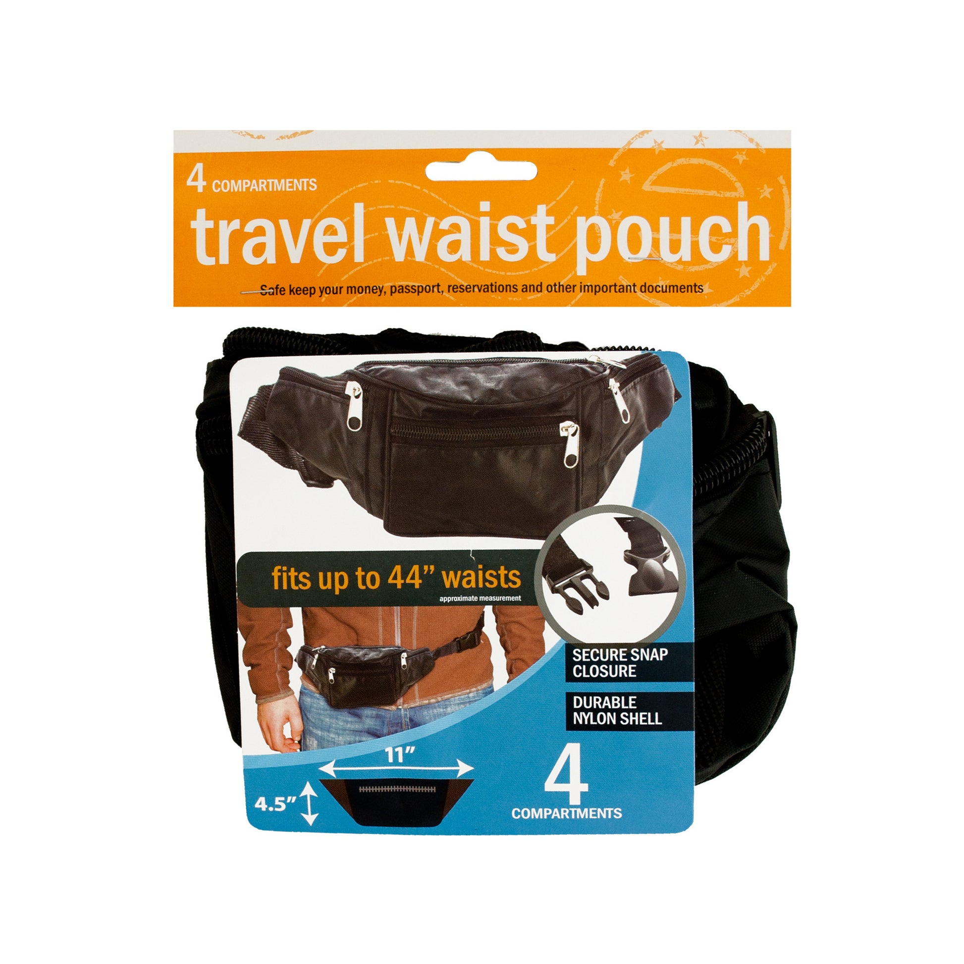 travel waist pouches -  -- 9 per box