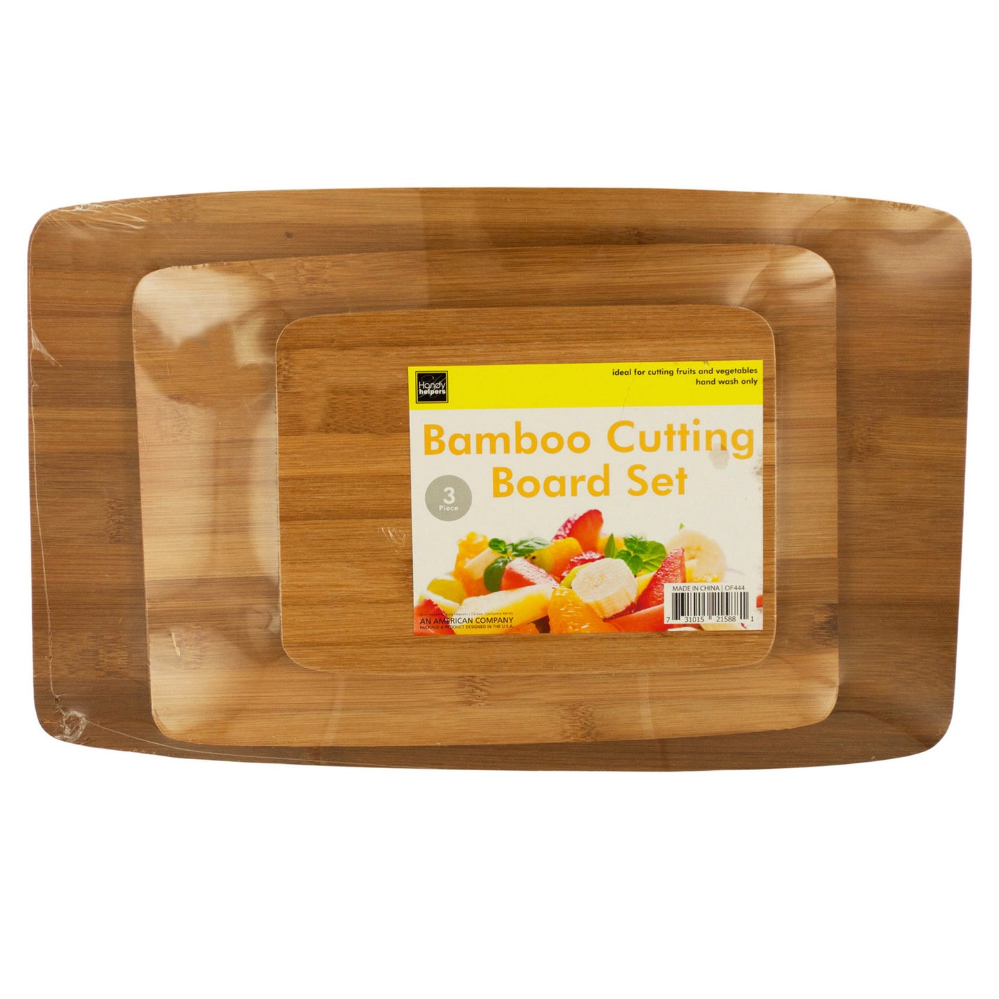 bamboo cutting board set - home and garden -- 3 per box