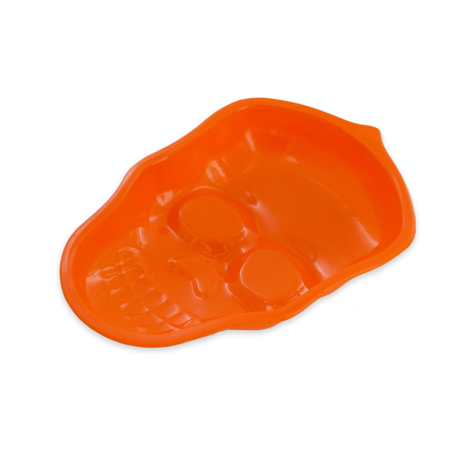 skull halloween candy dish -- 12 per case