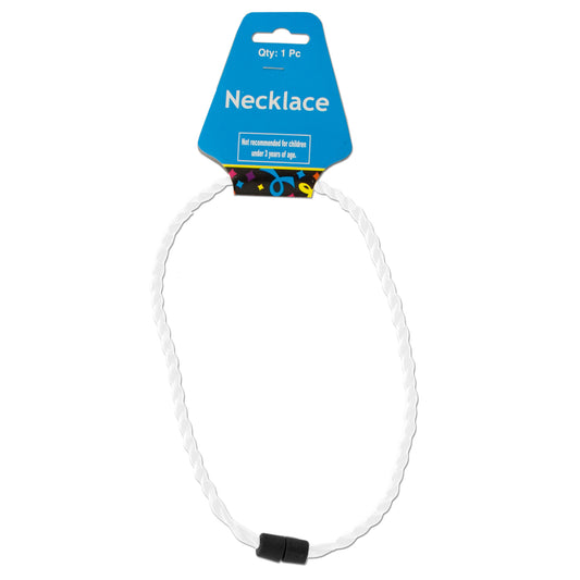 white twist sport necklace - bulk  -- 125 per box