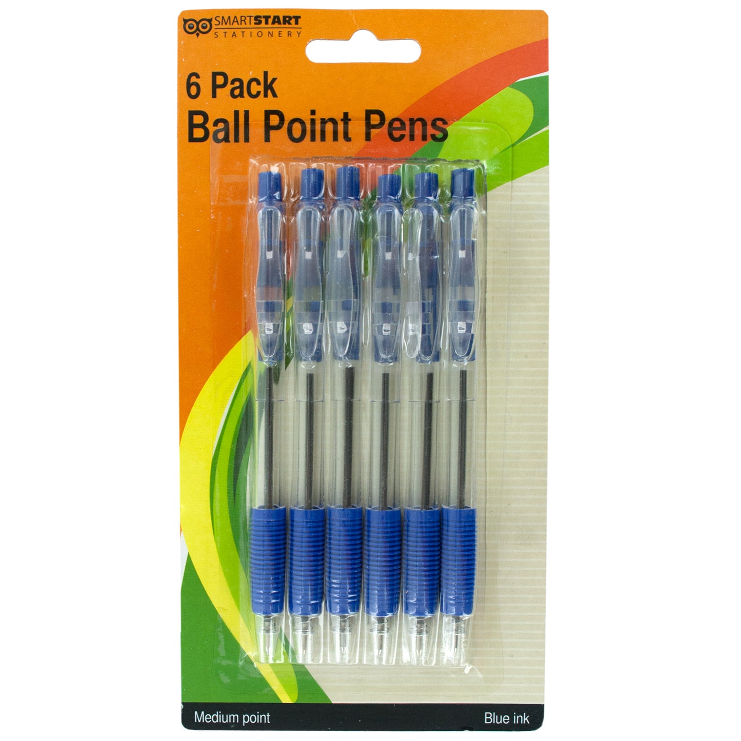 stationery ball point pens - blue - 96 count -- 25 per box