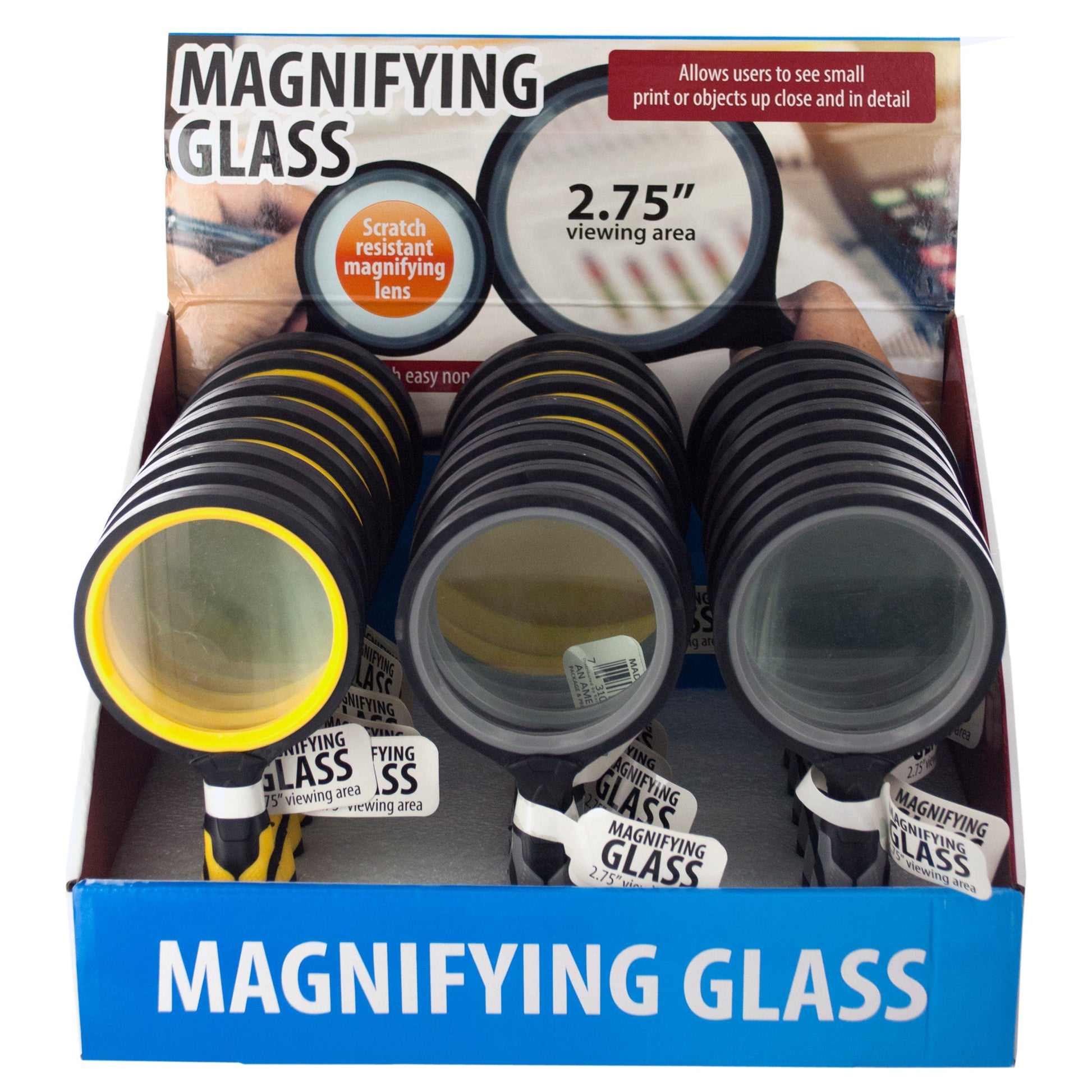 stationery magnifying glass countertop display - -  -- 14 per box