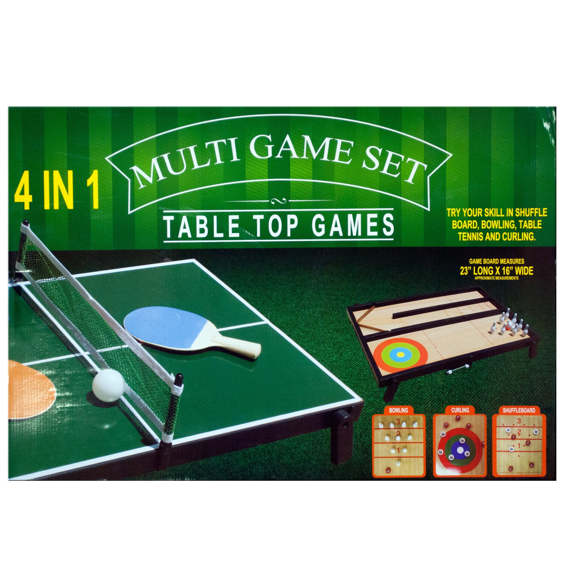 4 in 1 tabletop multi-game set -  -- 1 per box