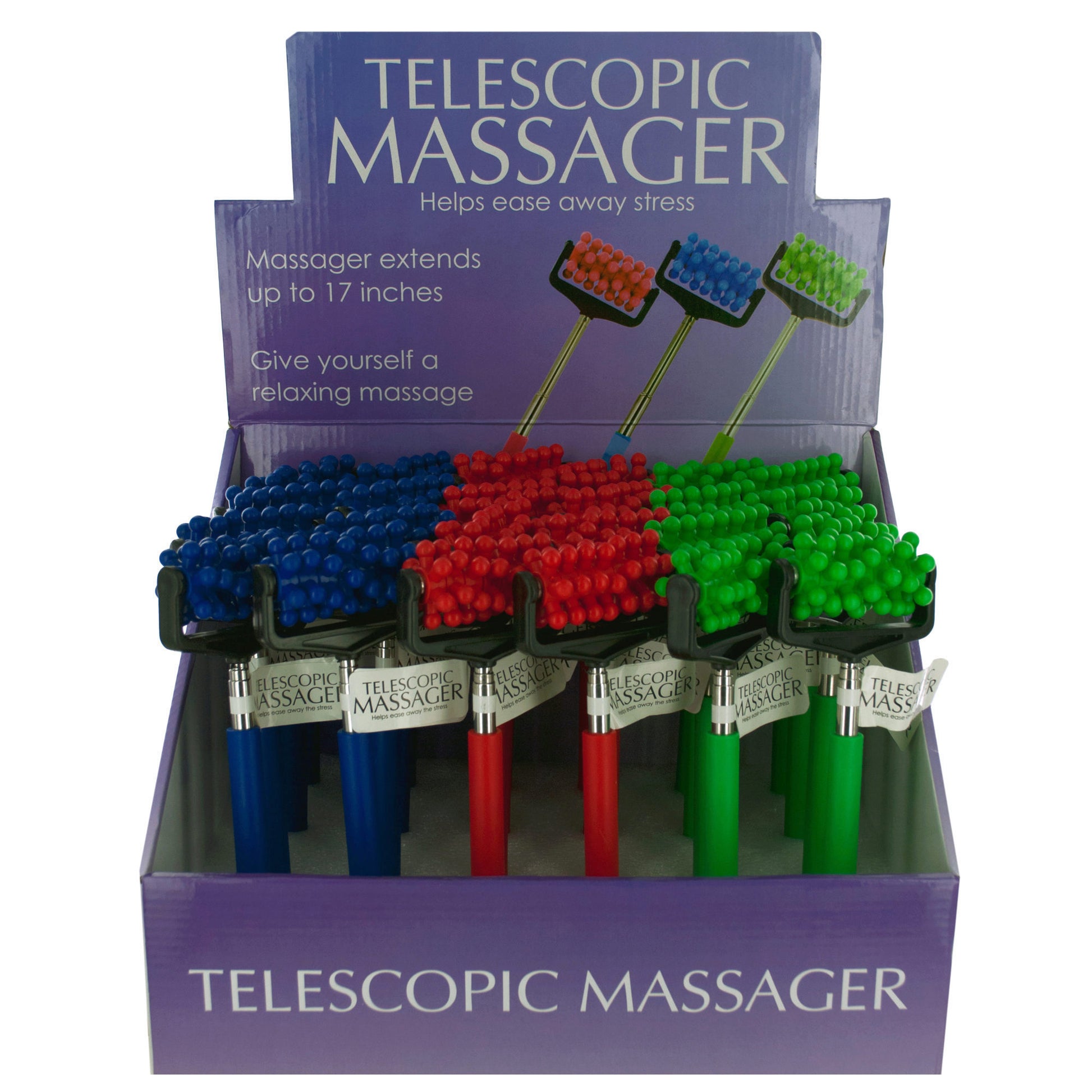 telescopic massager countertop display -- 18 per box