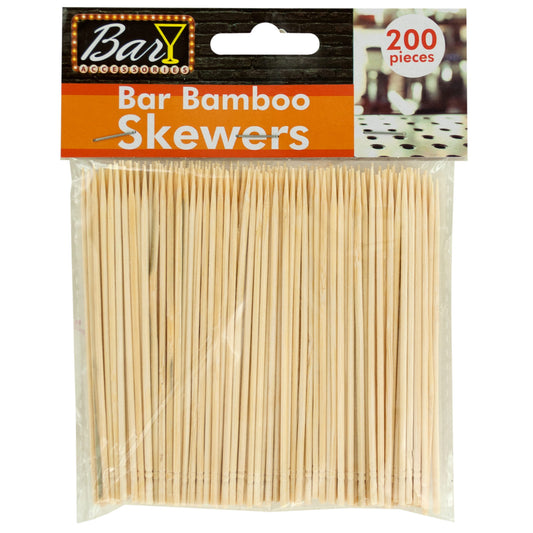 bamboo skewers - bar size -- 48 per case