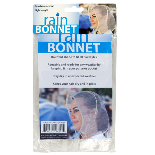 bouffant style rain bonnets  -- 33 per box