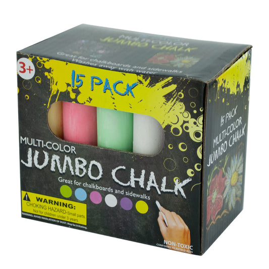 multi-color jumbo chalk set - -  -- 24 per case