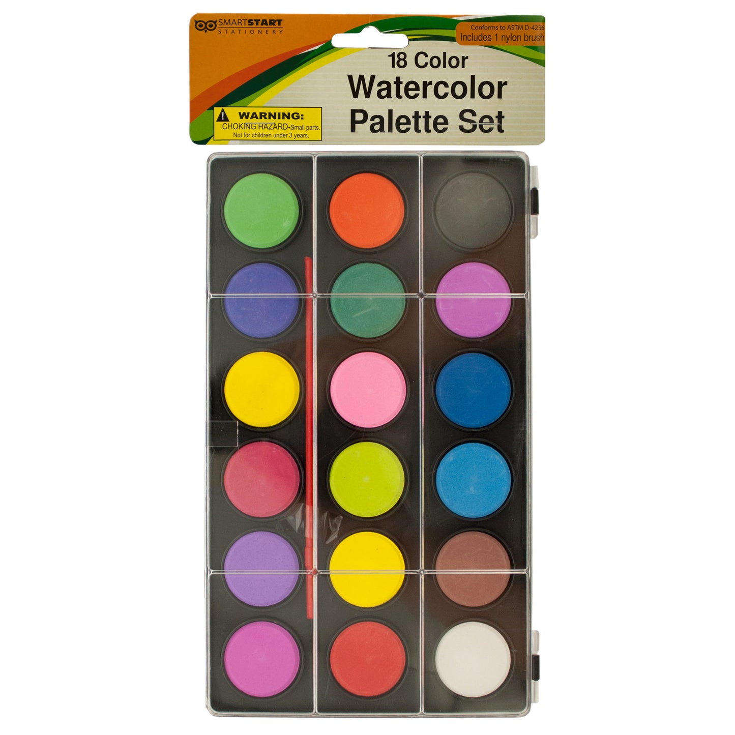 watercolor paint palette sets - with brush -- 14 per box