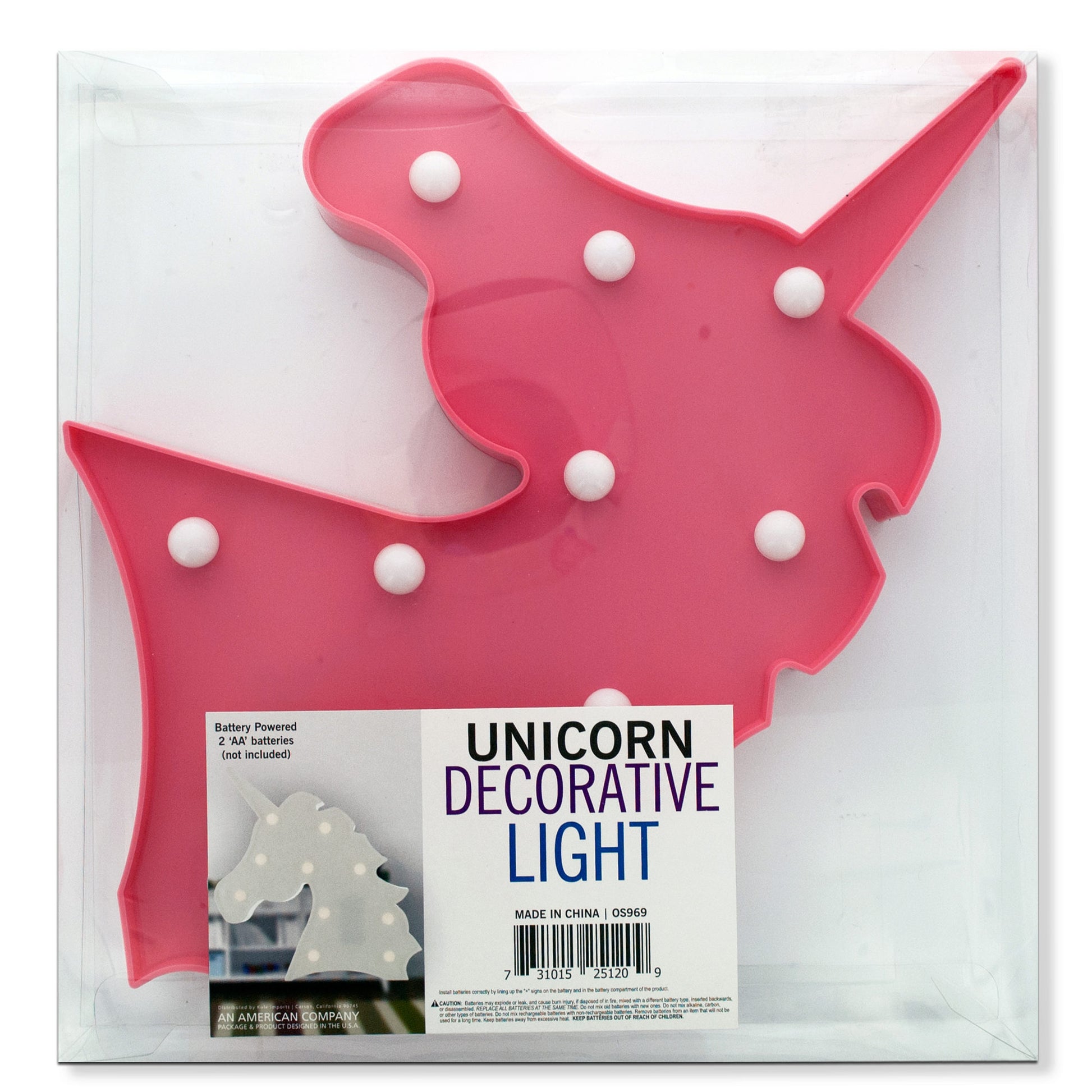 unicorn decorative light -  -- 6 per box