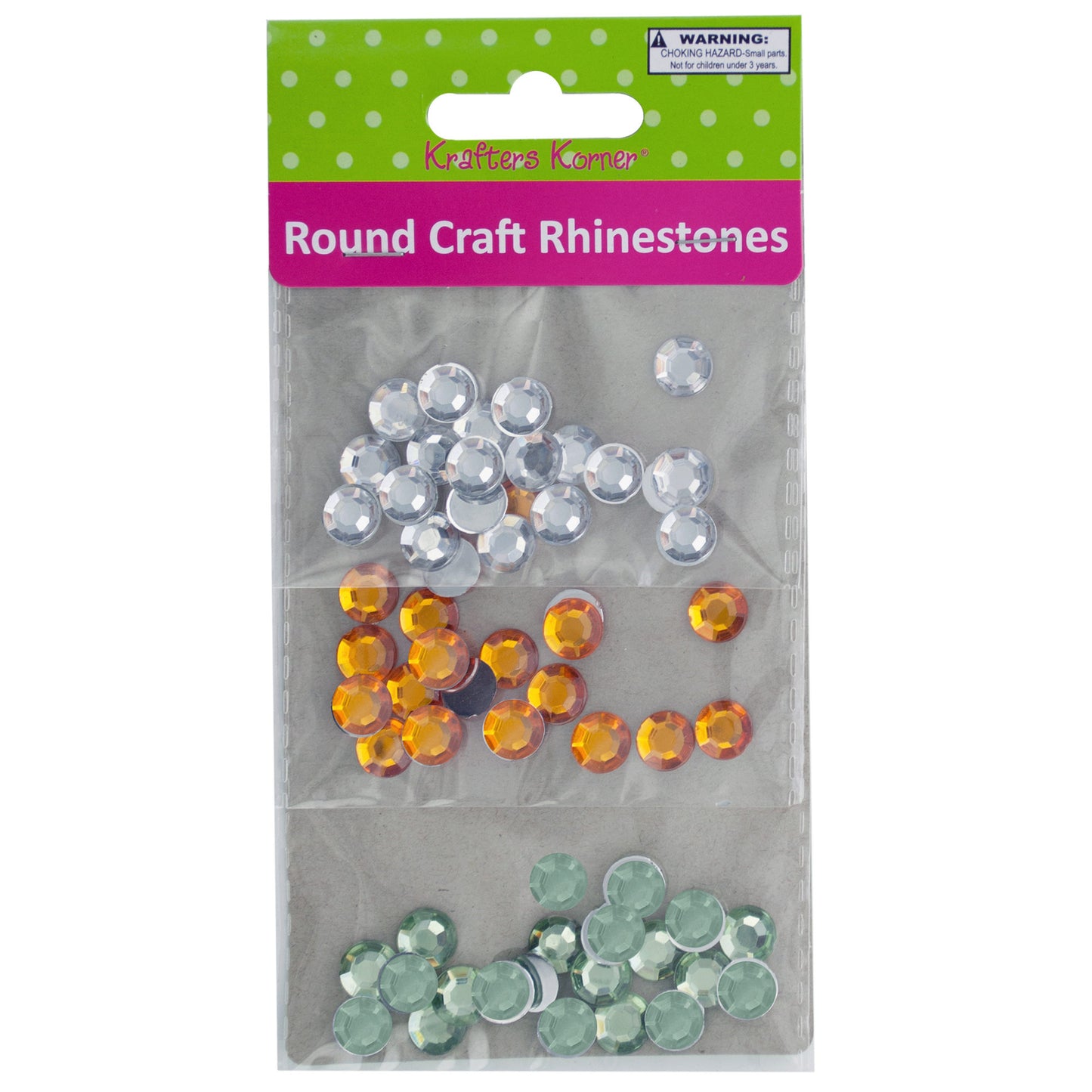 craft rhinestones - faceted round  -- 50 per box