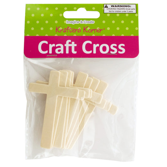 wooden craft crosses - home and garden decor  -- 38 per box