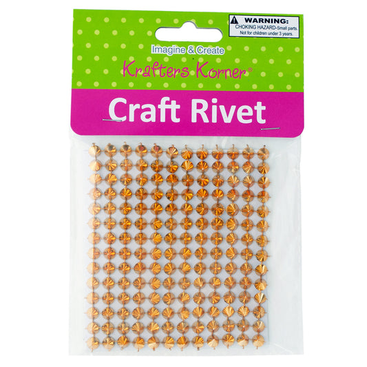 gold craft cone studs - bulk pack 288 pieces -- 61 per box