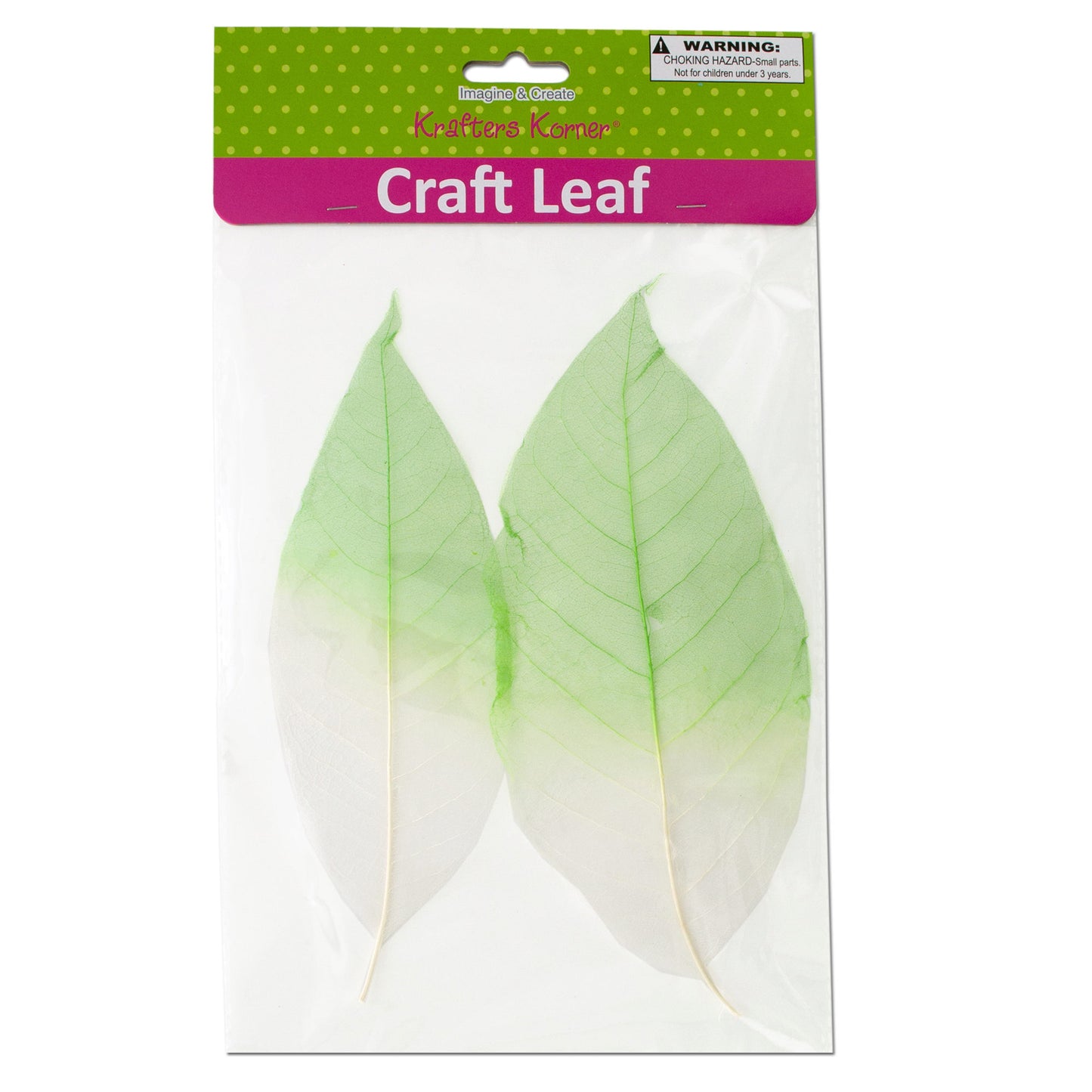 dyed natural craft leaves  -  -- 69 per box