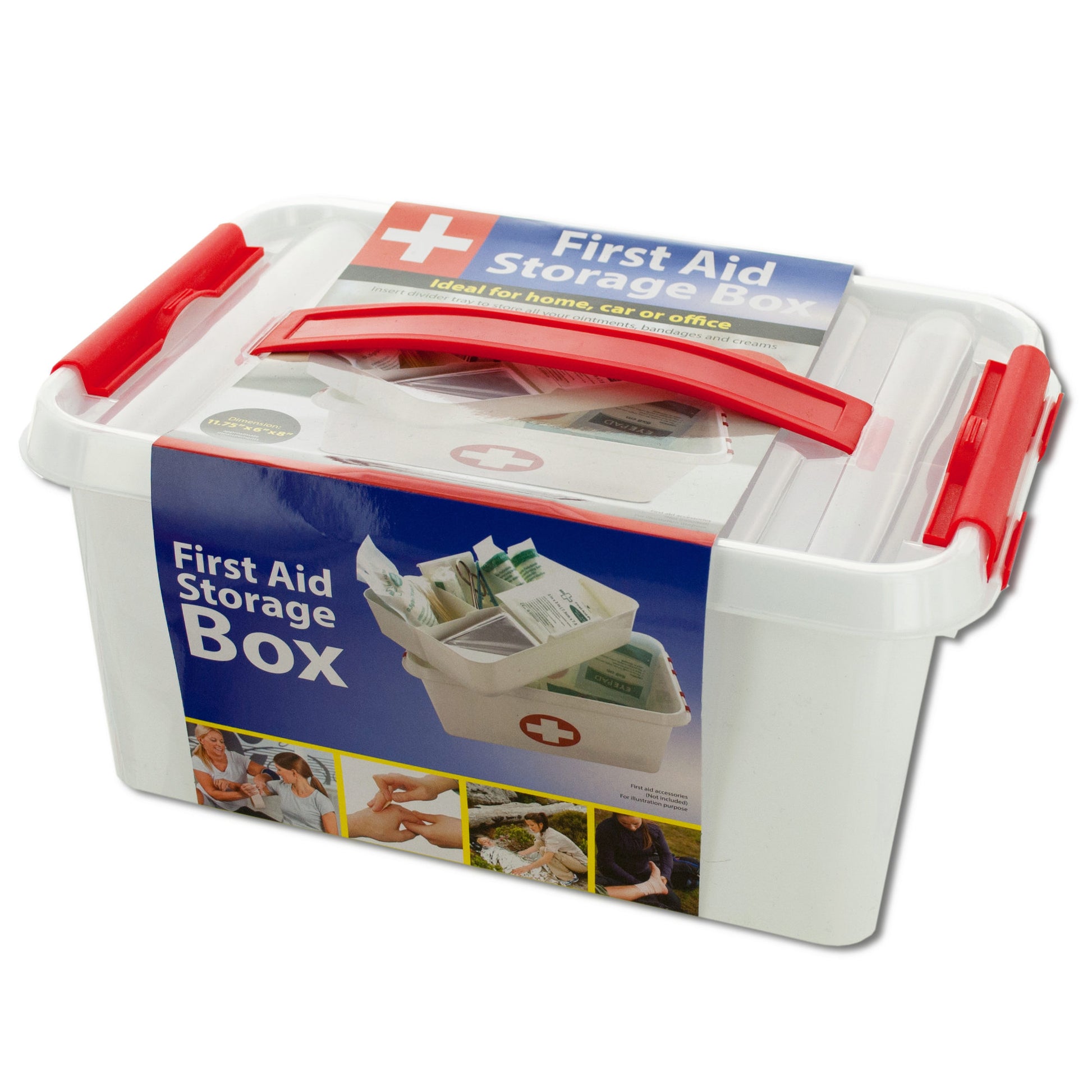 first aid storage box - durable -- 5 per box