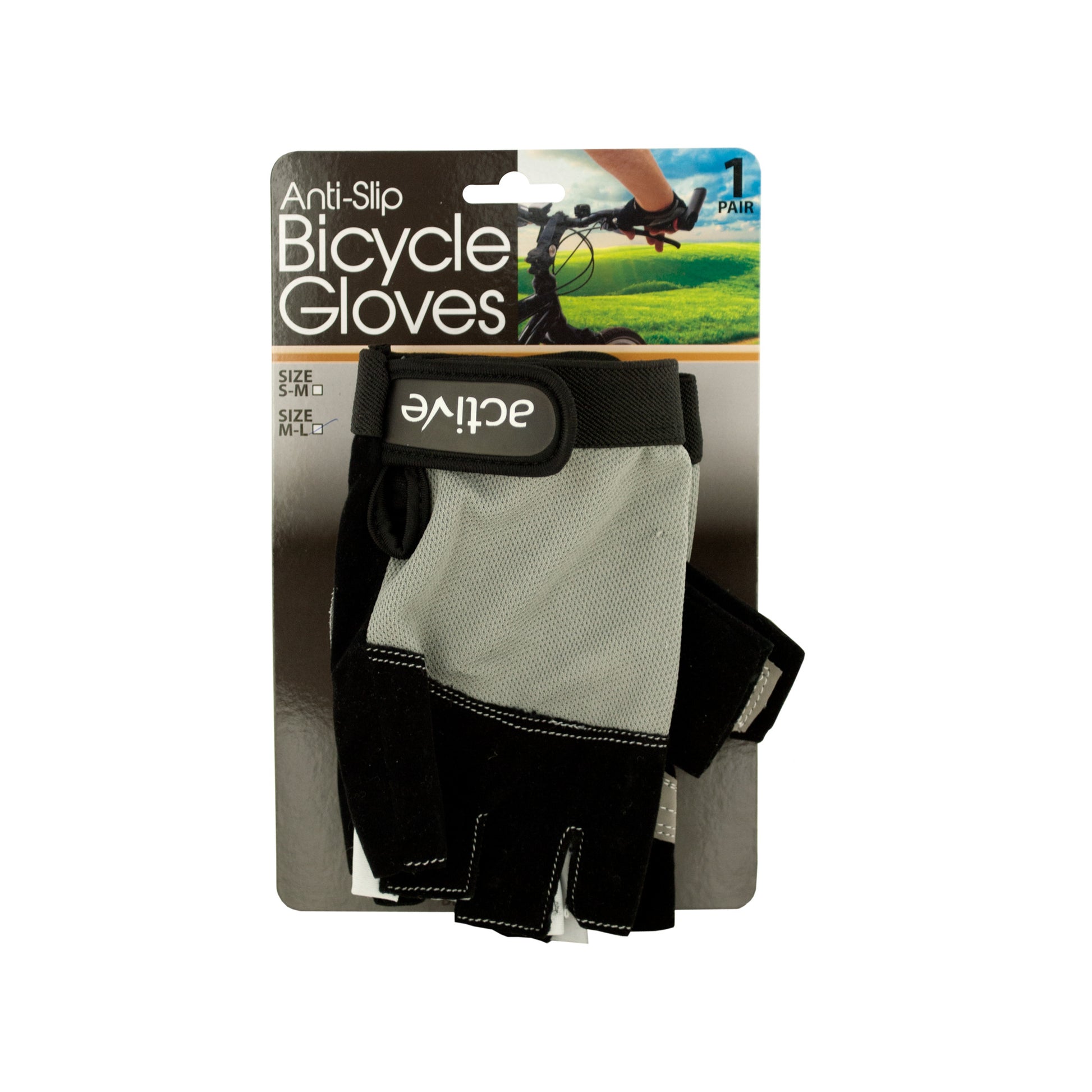 anti-slip bicycle gloves - breathable top layer -- 7 per box