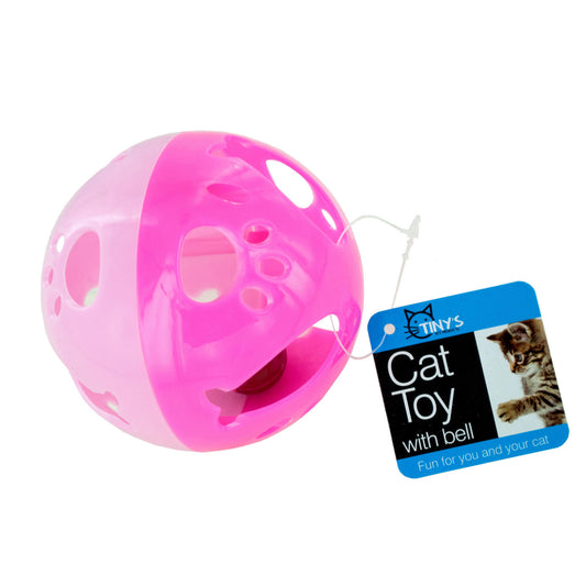 cat ball toys - large with bell -  -- 22 per box