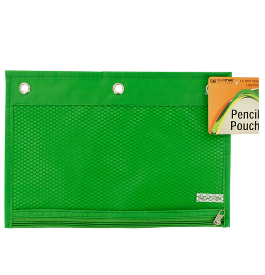 zippered pencil pouches  - 3-ring binder compatible -- 29 per box