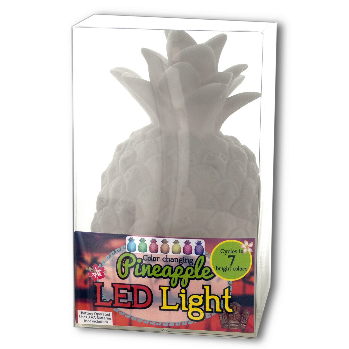 color changing pineapple led lights -- 4 per box