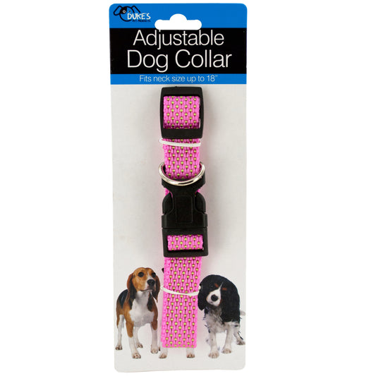 pink adjustable nylon dog collars- animal and pet supplies  -- 29 per box