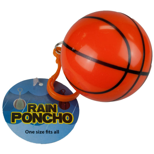 rain ponchos - baseball and basketball  - countertop display -- 36 per box