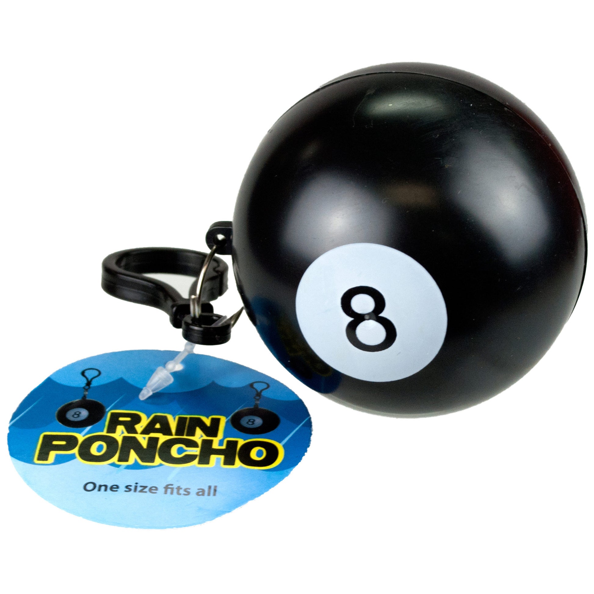 8-ball rain poncho - countertop display  -- 32 per box