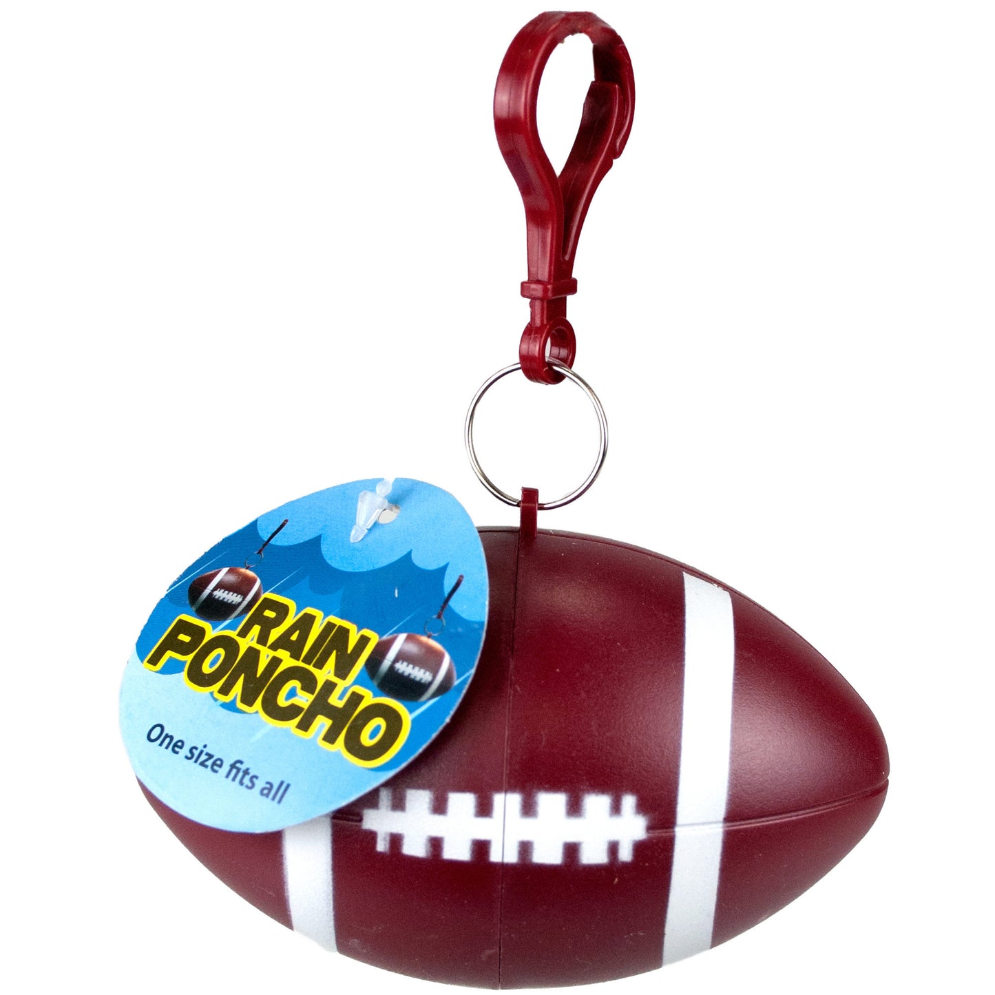 football rain poncho - countertop display - aa pack -- 29 per box