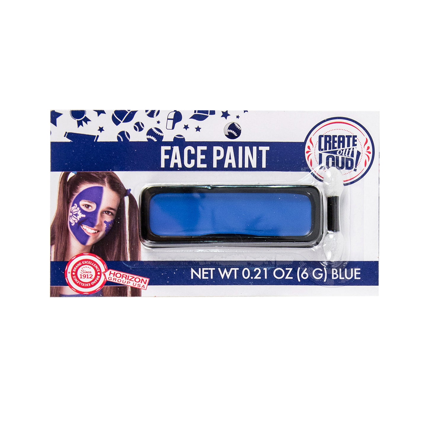 blue face paint - 144 pieces -  -- 86 per box