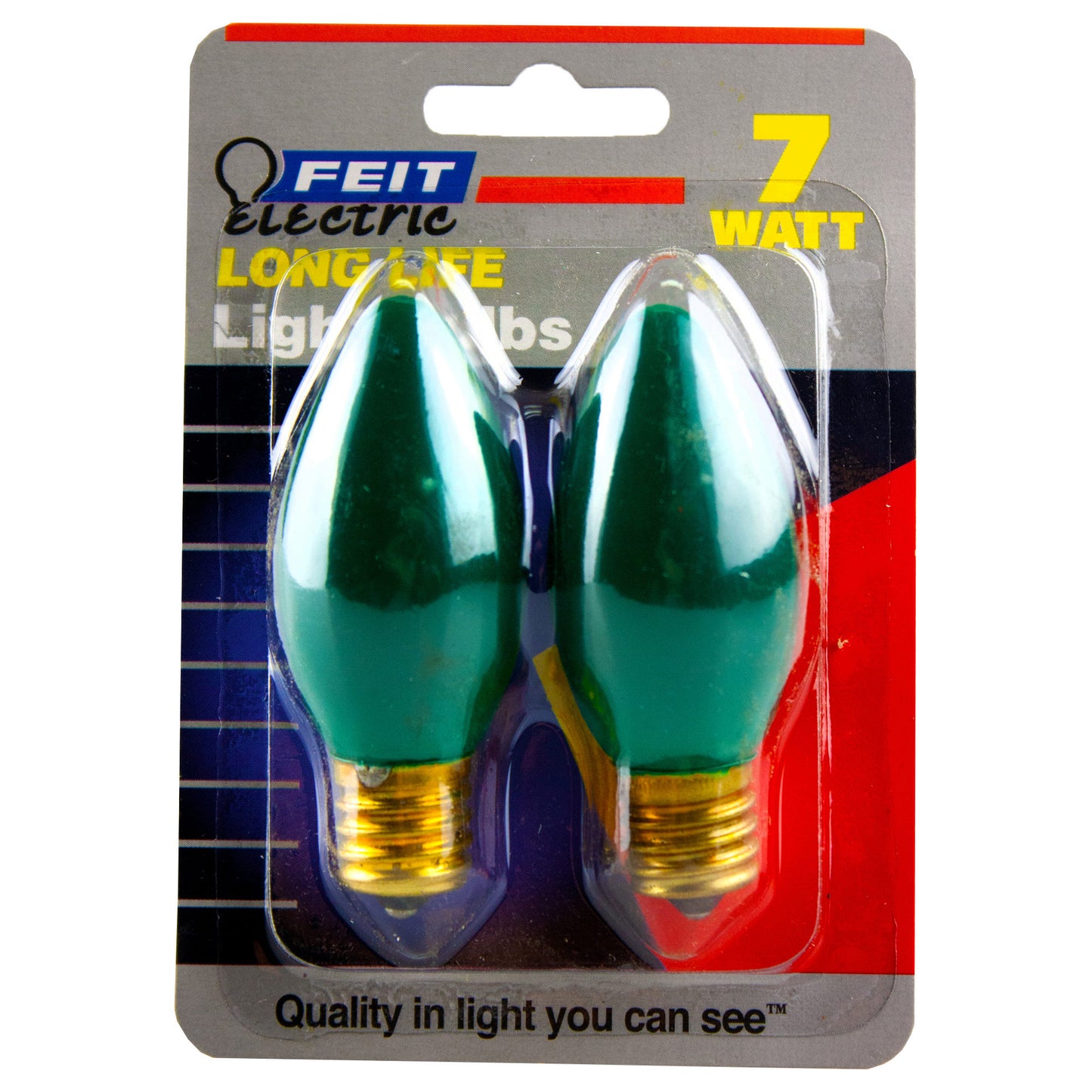 dark green long life night light bulbs - 7 watt - 24 pack -- 24 per case