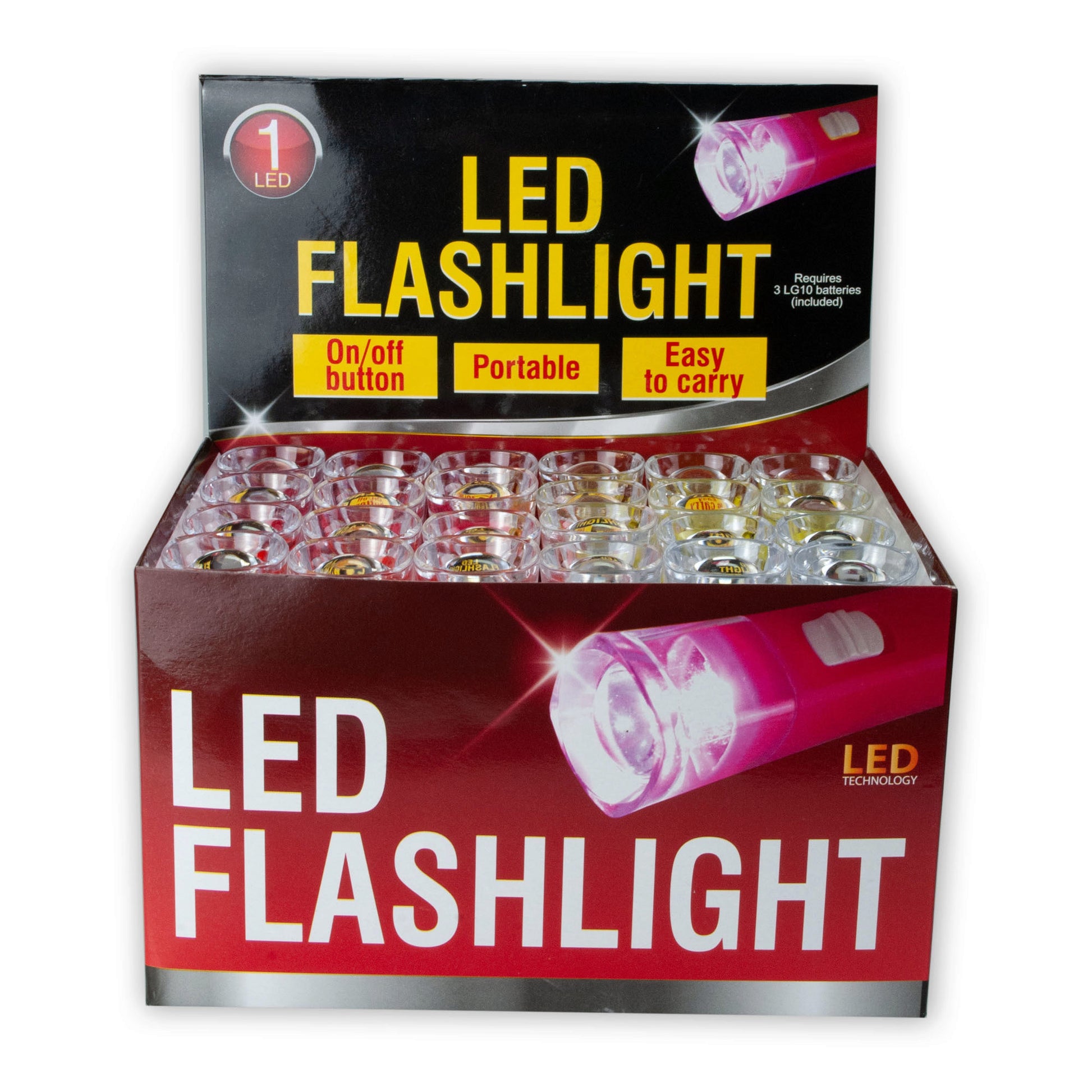 led flashlight countertop display -- 36 per box